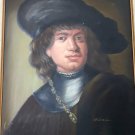 DAVID PELBAM VINTAGE ORIGINAL OIL PAINTING SIGNED-FRAMED 20 X 24 -PORTRAIT