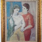 PICASSO OIL PAINTING REPRODUCTION * THE LOVERS * FRAMED