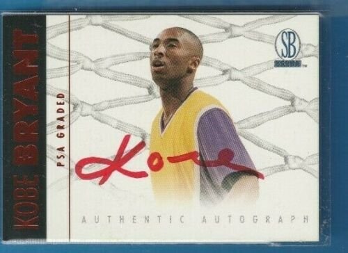 Kobe Bryant Autograph Red Scoreboard Card Nm/Mt Signed Certified