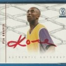 Kobe Bryant Autograph Red Scoreboard Card Nm/Mt Signed Certified