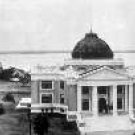 30" Wide Black & White Panoramic Photo of  Calcasieu Parish Court House 1923 Lake Charles, LA