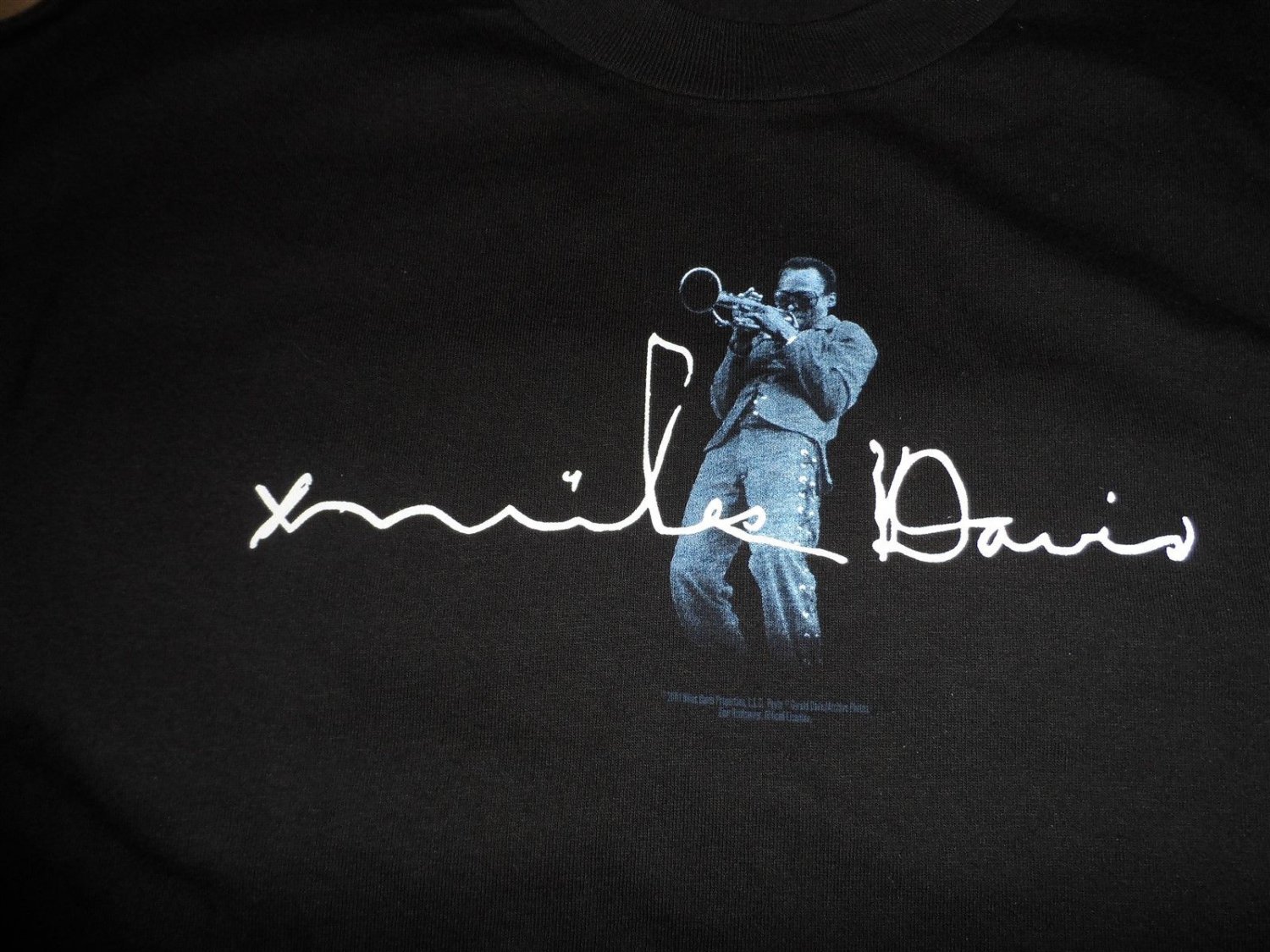 MILES DAVIS - Long-Sleeved 2-sided T-shirt ~Never Worn~ LARGE