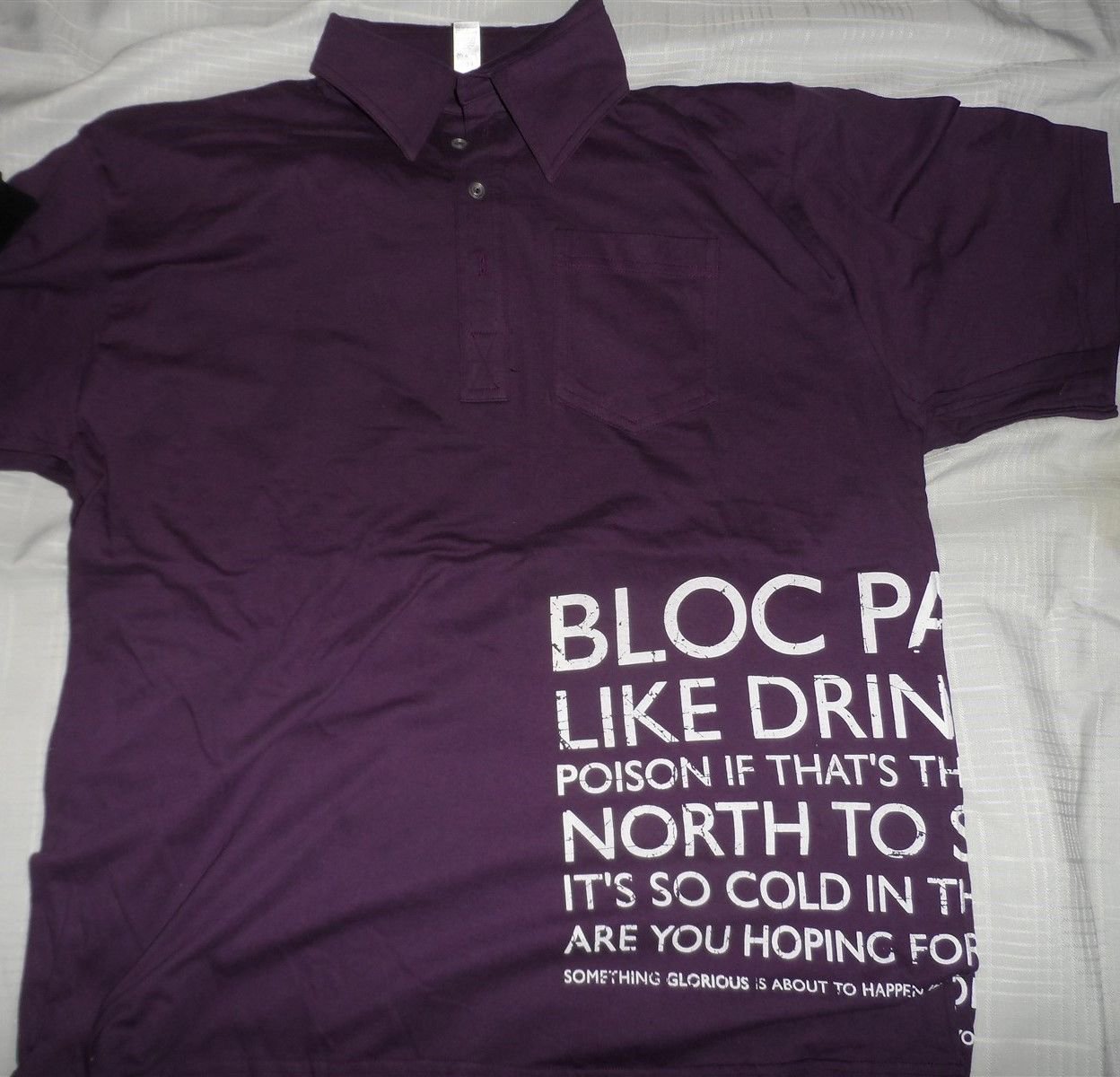 BLOC PARTY - Silent Alarm Collared button-up shirt ~Never Worn~ XL