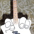Bass Guitar shaped as a Hand - 1:4 Scale Replica Bass Guitar w/ strap & stand