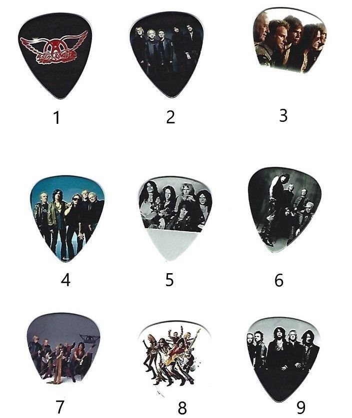 AEROSMITH Graphic Guitar Pick ~Your Choice of Many~ BUY 2, GET 3rd FREE