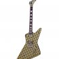 RICK NIELSEN-Yellow/Black Checkered Explorer 1:4 Scale Replica Guitar~Axe Heaven