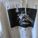 KURT COBAIN - Full Zip Up Gray Hoodie w/ Drawstring ~BRAND NEW~ XXL