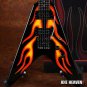 JAMES HETFIELD - Hot Rod Flames Flying V 1:4 Scale Replica Guitar ~Axe Heaven~