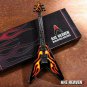 JAMES HETFIELD - Hot Rod Flames Flying V 1:4 Scale Replica Guitar ~Axe Heaven~