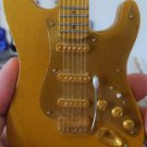 PRINCE - Gold Leaf Fender Custom Strat 1:4 Scale Replica Guitar ~Brand New~