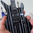 SYNYSTER GATES - Schecter Syn Black/White Signature 1:4 Scale Replica Guitar~New