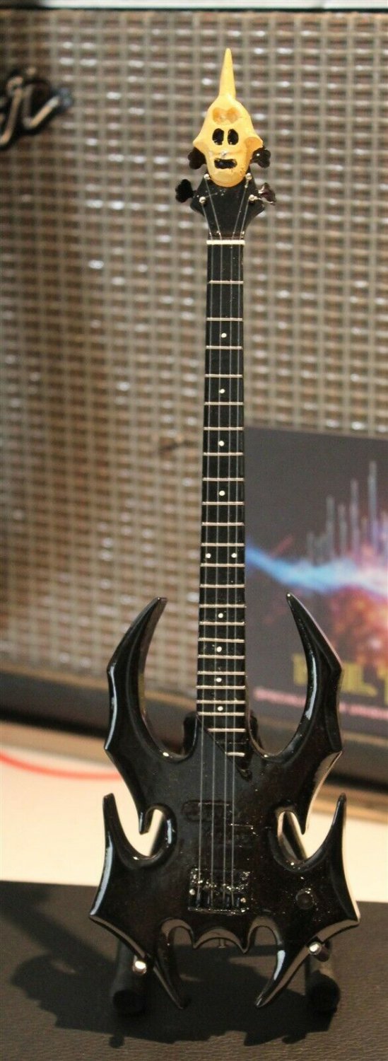 THE MISFITS (JERRY ONLY) Devastato Graphite Black 1:4 Scale Replica Guitar ~New~