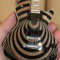 ZAKK WYLDE Vertigo Natural Wood Custom 1:4 Scale Replica Guitar ~New~