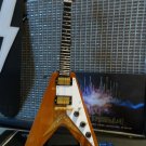 GIBSON 1958 Korina Flying V 1:4 Scale Replica Guitar ~Axe Heaven~