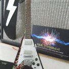 JIMI HENDRIX - Psychedelic Flying V 1:4 Scale Replica Guitar ~Brand New~
