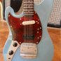 KURT COBAIN - Fender Mustang Sonic Blue 1:4 Scale Replica Guitar ~Axe Heaven~