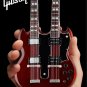 GIBSON SG EDS-1275 Doubleneck Cherry 1:4 Scale Guitar ~Axe Heaven~