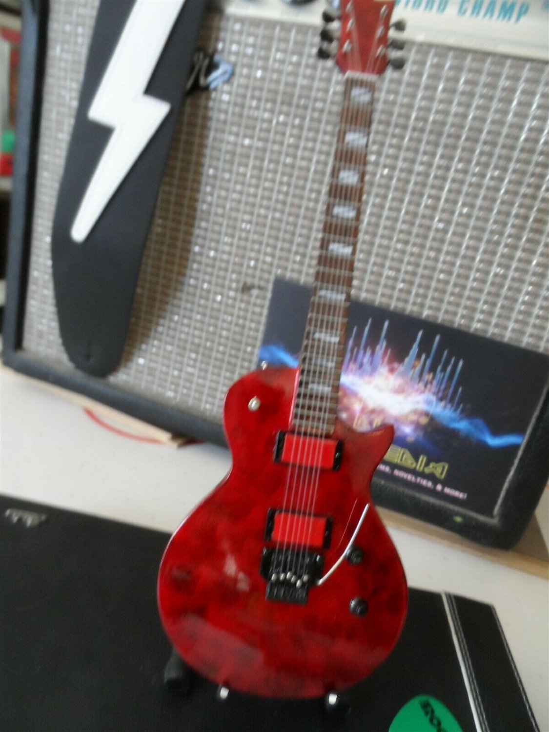 GARY HOLT EC-ESP Liquid Metal Lava Custom 1:4 Replica Guitar ~New~