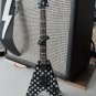 RANDY RHOADS Flying V "Harpoon" Replica Polka Dot 1:4 Scale Guitar ~Axe Heaven~