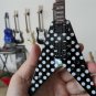 RANDY RHOADS Flying V "Harpoon" Replica Polka Dot 1:4 Scale Guitar ~Axe Heaven~