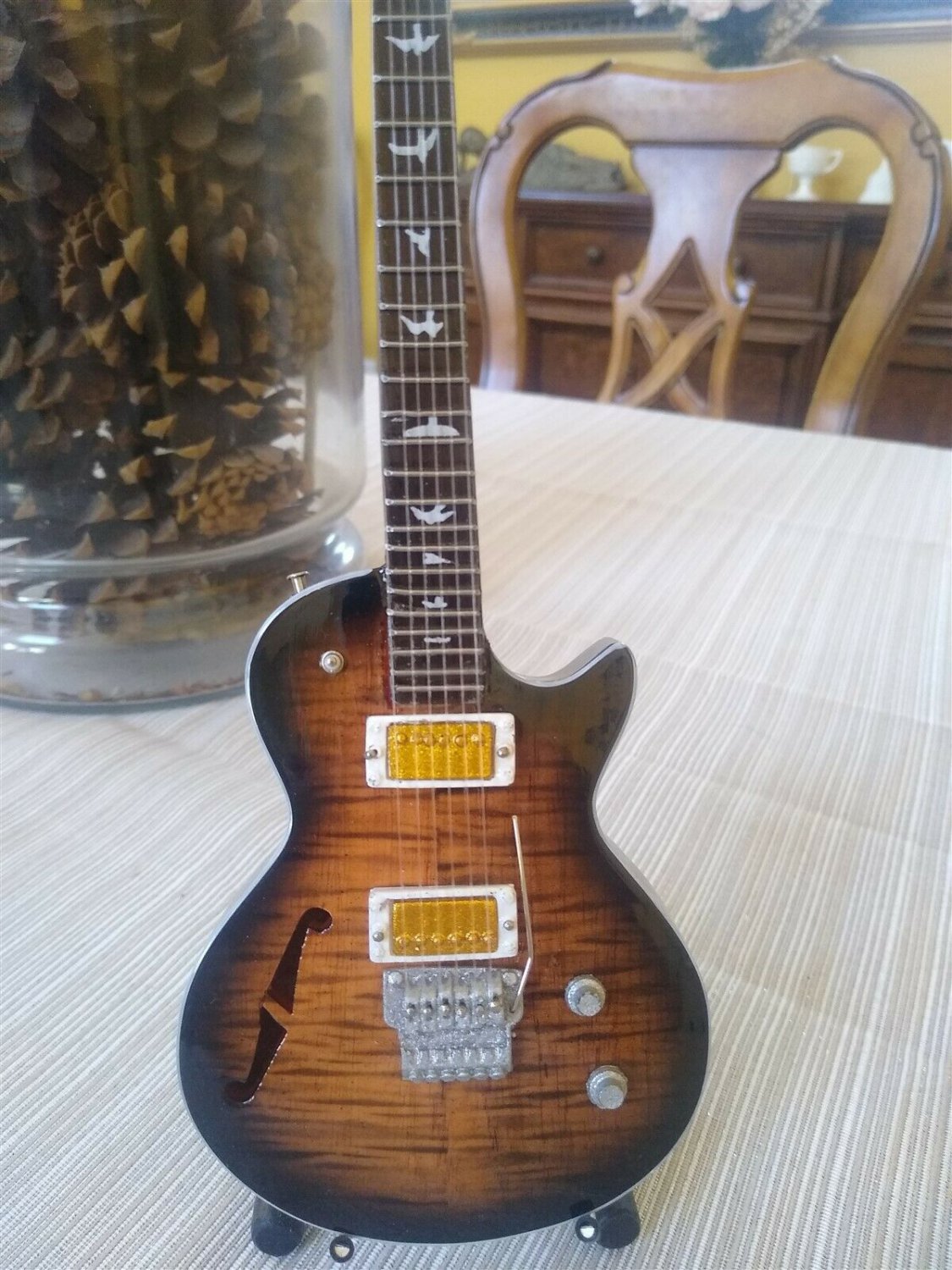 NEIL SCHON- PRS Charcoal Burst NS-14 1:4 Scale Replica Guitar ~Axe Heaven~