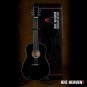 JOHNNY CASH-Martin Signature Black Acoustic 1:4 Scale Replica Guitar ~Axe Heaven