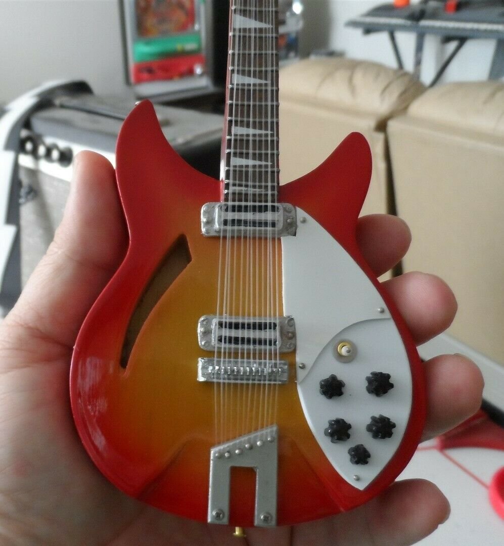 12 String Fire Sunburst 1:4 Scale Replica Guitar~Axe Heaven~