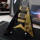 RANDY RHOADS- Signature Black Concorde V 1:4 Scale Replica Guitar ~Axe Heaven~
