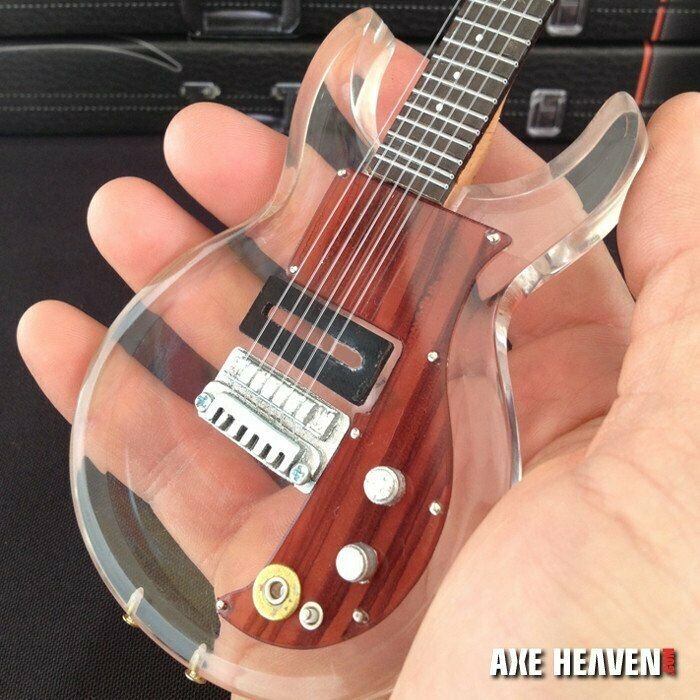 KEITH RICHARDS - See-thru Dan Armstrong 1:4 Scale Replica Guitar ~Axe Heaven~