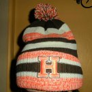 HOOTERS Orange Brown Licensed Striped / Embroidered Knit Beanie *Never Worn*