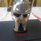 Miniature 7 Inch 18-Gauge Steel Spiked Gladiator Helmet W/Stand