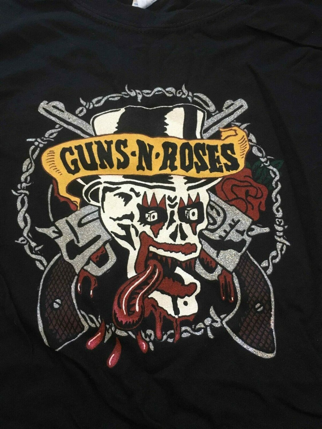 Guns 'N' Roses Was Here Baby Doll Slim Fit T-Shirt ~New~ JrXL