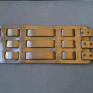 Black Leather Cuff Bracelet - 3 inches Wide with 3 Buckles. Be a Rockstar! ~New~