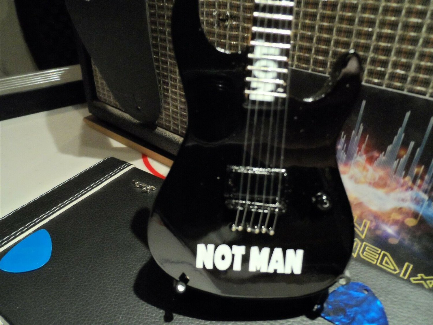ANTHRAX - NOT Man 1:4 Scale Miniature Replica Guitar ~New~