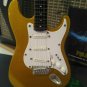 Metallic Gold Fender Strat 1:4 Scale Replica Guitar ~Axe Heaven