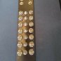 Black Spiked Leather Bracelet with Skulls. Be a Rockstar! ~Adjustable~
