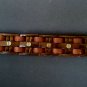 Brown Leather 1.5 Inch Wide Cuff Bracelet with Steel Nails! ~Adjustable~
