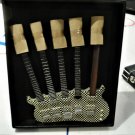 RICK NIELSEN (Cheap Trick)-Five-Neck Yellow Checkered Replica Guitar~Axe Heaven~