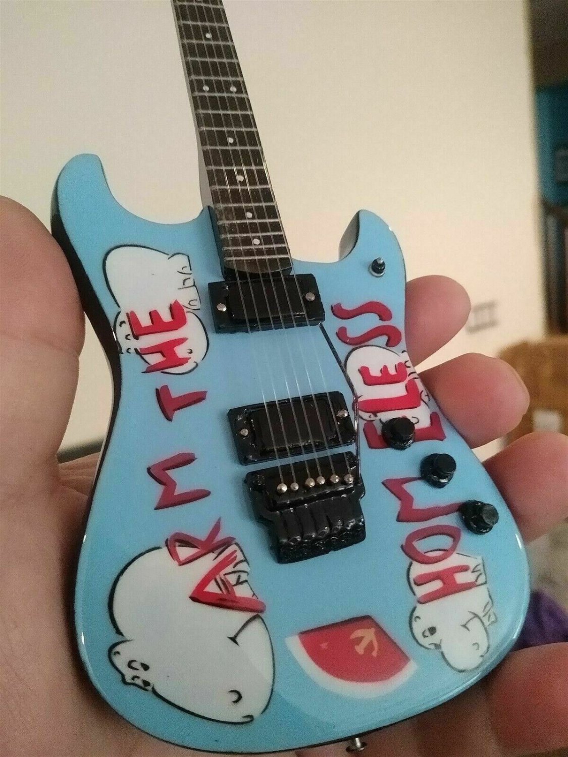 TOM MORELLO - Signature Arm the Homeless 1:4 Scale Replica Guitar ~Axe Heaven