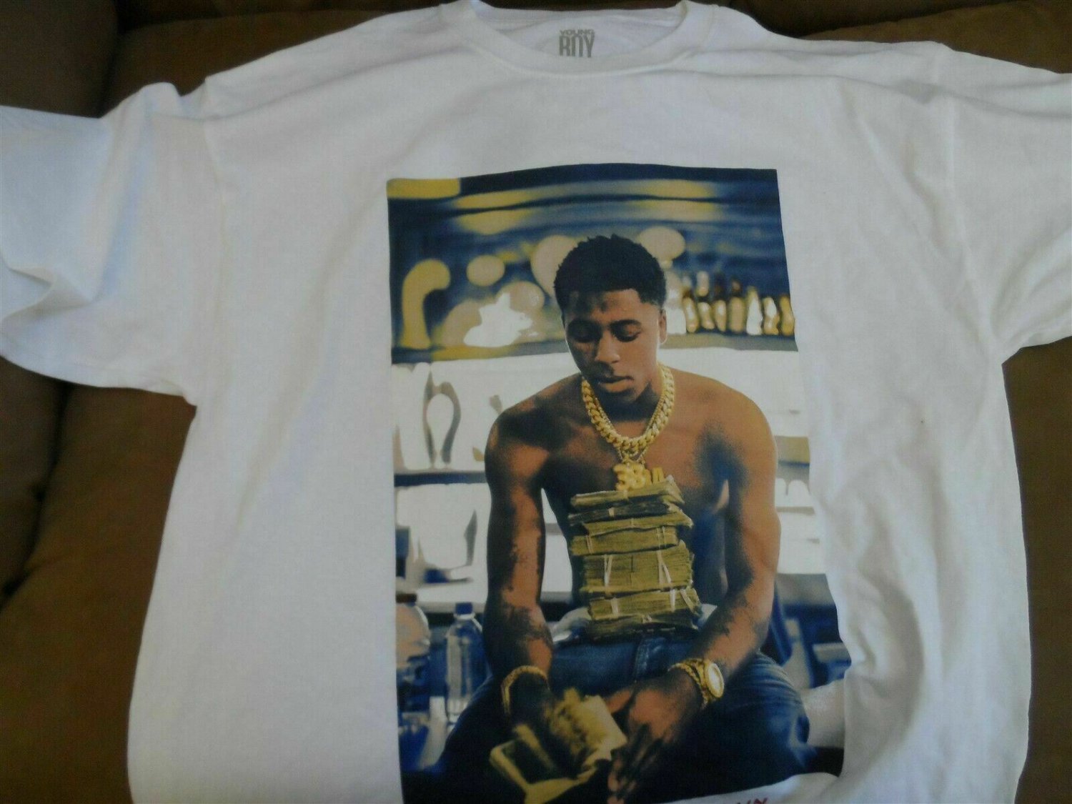 YOUNG BOY - Never Broke Again T-shirt ~Never Worn~ L