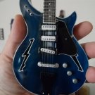 BOB WEIR (Grateful Dead)- Modulus Blue Bolt 1:4 Scale Replica Guitar ~Axe Heaven