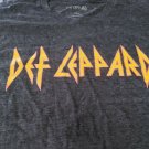 DEF LEPPARD - Retro Distressed Logo Combed Cotton Men's T-shirt ~Never Worn~ 2XL