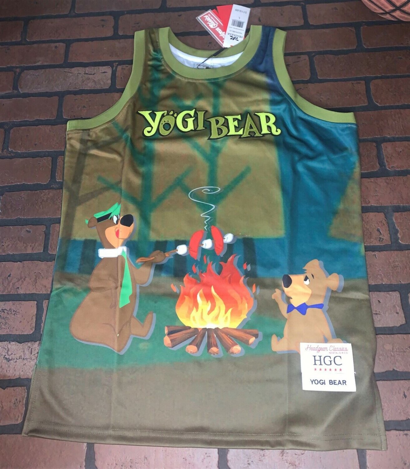 YOGI BEAR / VANCOUVER Headgear Classics Basketball Jersey ~Never Worn~M L XL XXL