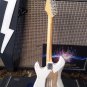 MICK MARS-Distressed Signature White Strat 1:4 Scale Replica Guitar ~Axe Heaven~