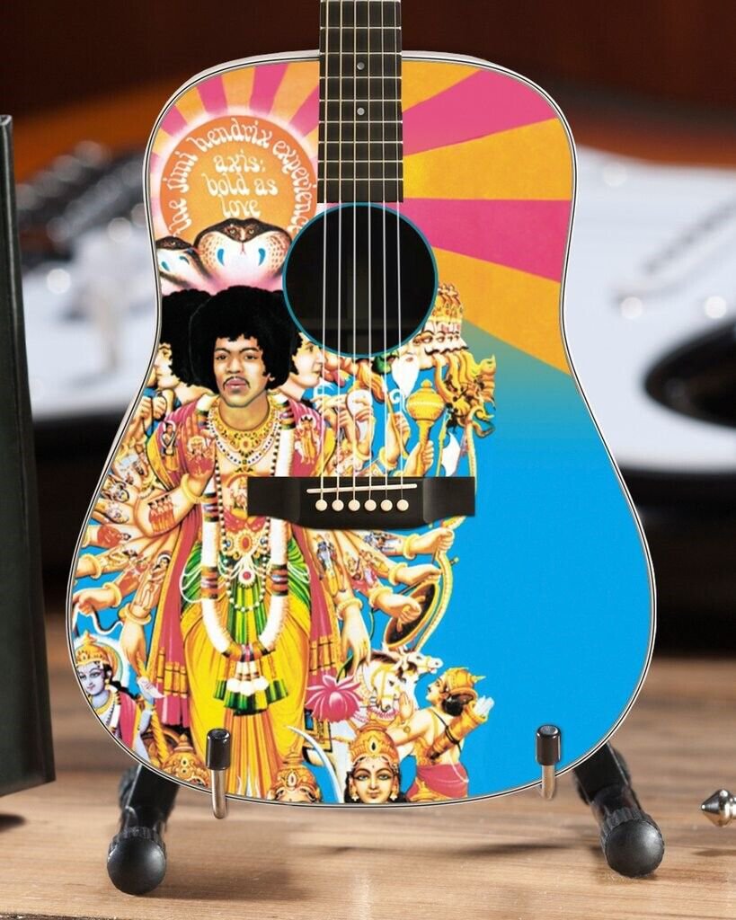 JIMI HENDRIX - Axis: Bold as Love Acoustic 1:4 Scale Replica Guitar ~Axe Heaven~