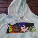 GORRILLAZ - Rare Printed Long Sleeve Pullover Hoodie ~NEVER WORN~ S M