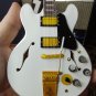 GIBSON ALEX LIFESON Sig. ES-355 Alpine White 1:4 Scale Replica Guitar~Axe Heaven