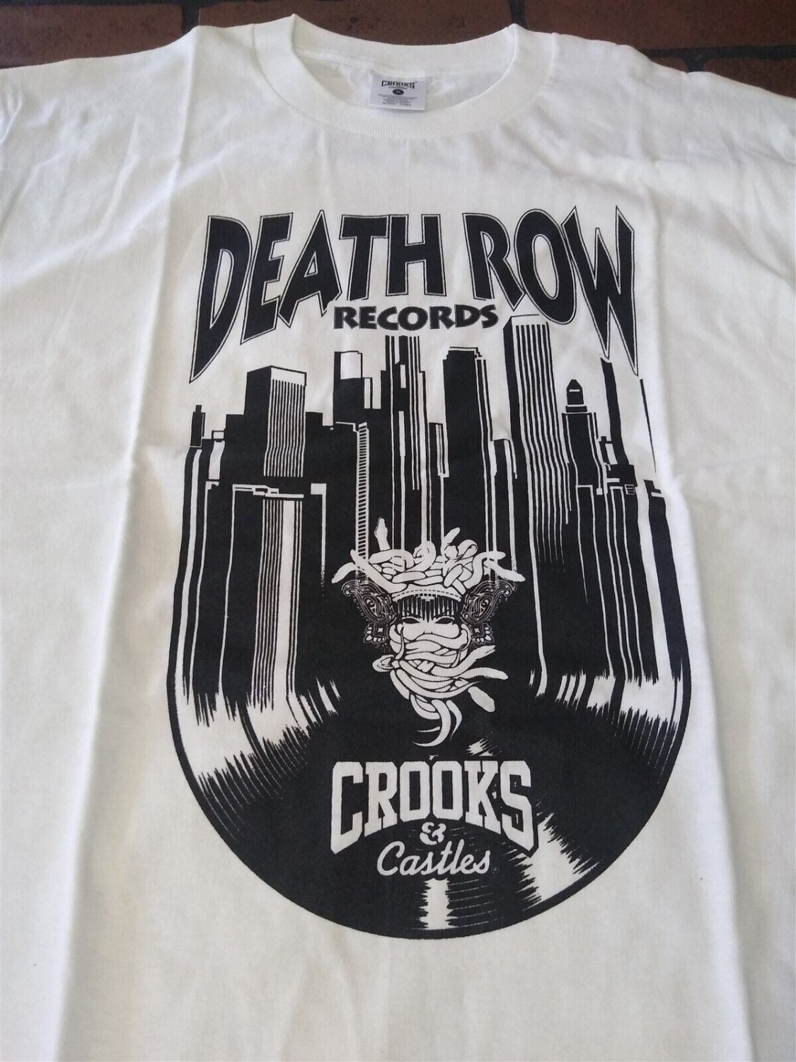 DEATH ROW RECORDS - Crooks & Castles Licensed White T-shirt ~Never Worn ...