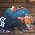 YOGI BEAR / TEAL-BLACK Headgear Classics Basketball Shorts ~Never Worn~ XL 2XL