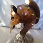 Gladiator Helmet Copper Finish 5 Inch 20-Gauge Steel W/Stand ~New~